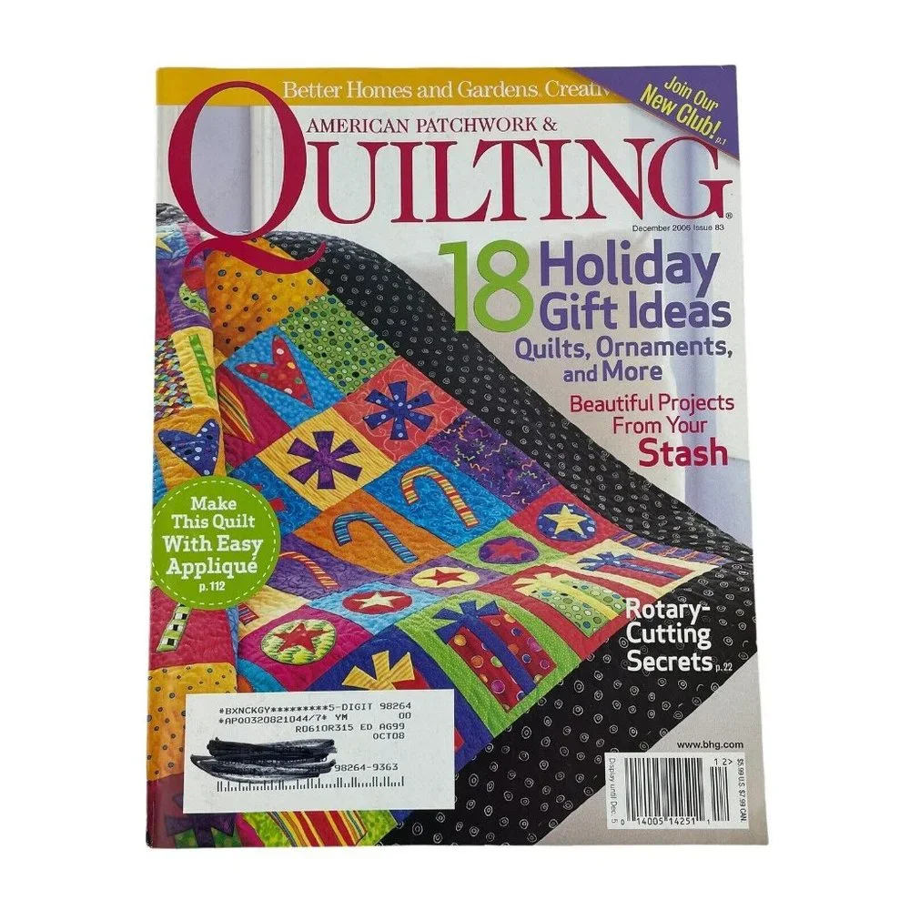 Better Homes & Gardens American Patchwork‎ & Quilting Magazines Full Year 2006